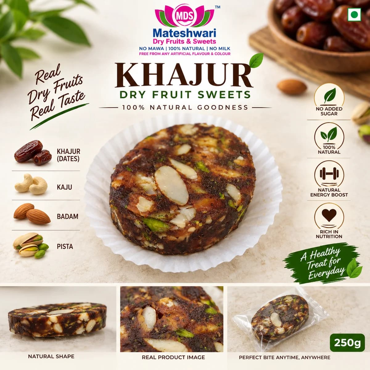 Khajur Dry Fruits Sweets — Khajur