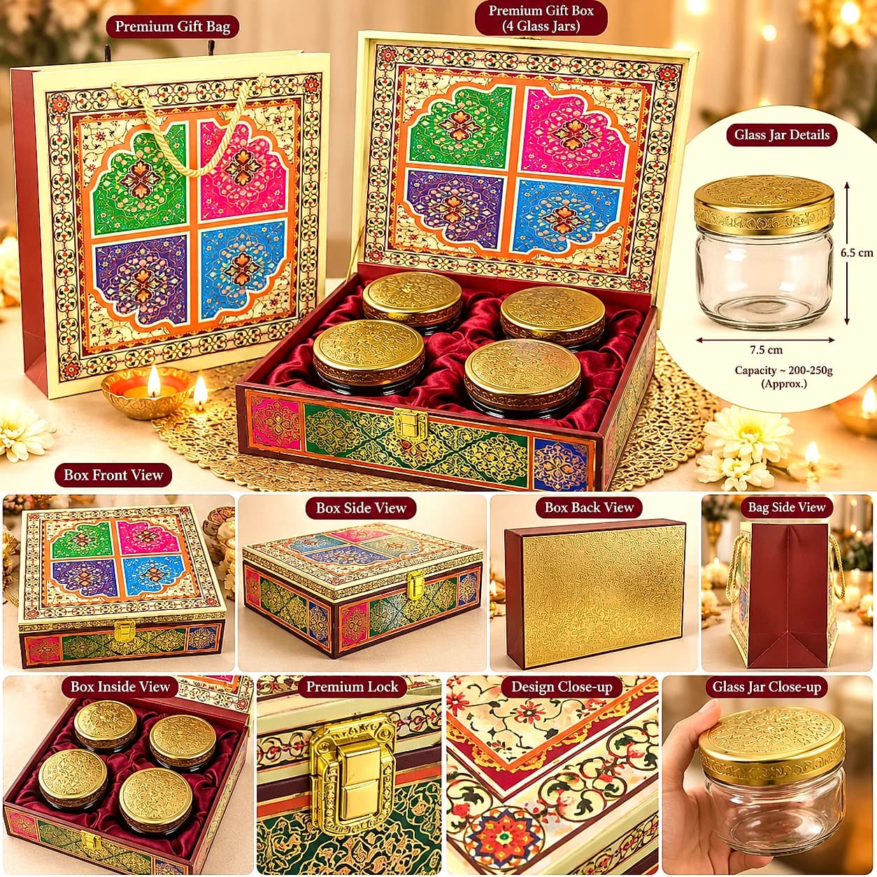 4 Jar Big Box Gifting Empty Box